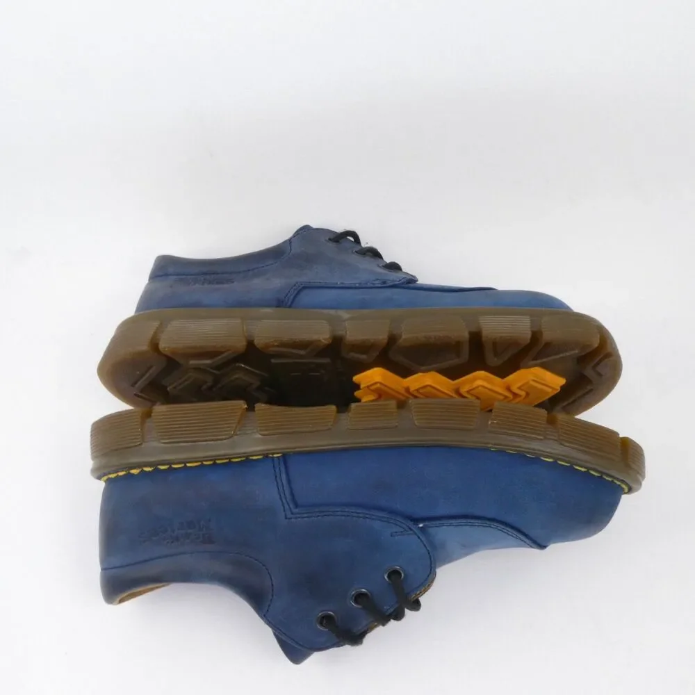 Dr Doc Martens 6442 Kids Youth US Size 2 Leather Low Top Oxford Shoes Navy Blue